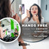 Silicone Suction Phone Case with Kickstand Adhesive Mount, Glass Gym Mirror Back of Phone Sticky Grip Suction Holder, Compatible with iPhone and A...