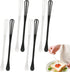 8 Pack Mini Whisk 2-In-1 Multifunctional Spoon and Whisk Egg Mixing Whisk Kitchen Cooking Mixing Tool for Mixing Ingredients Sauces (White and Bla...