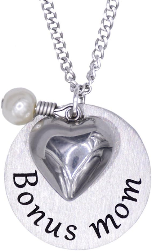 O.RIYA Bonus Mom Stepmom Gifts Special Mom Mother's Day Gift Charm Necklace Gifts For Mom...