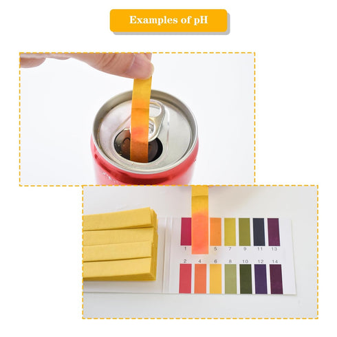 6 Pack pH Test Strips, 480 Strips Full Range 1-14 Universal pH Test Litmus Paper pH Soap Making Testing Strips, pH Balance Test, pH Paper Test Str...