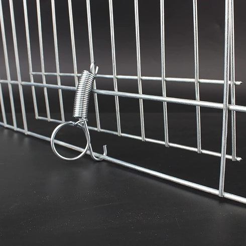 Spring Cage Latch Door Spring Hook Metal Finger for Fixing Rabbit, Dog, Cat, Parrot, Guinea Pig, Bunny, JSM Pet Cage Door(20Packs)...