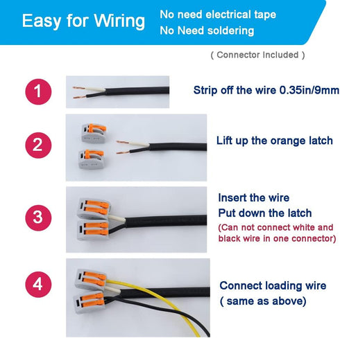 16AWG Replacement Power Cord 2 Prong Pigtail 2 Wire 16 Gauge Polarized Plug Extension Cord 13A 125V 1625W 110V AC Power Supply Cord SJT 6FT Open E...