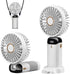 Portable Handheld Fan, Type-C Rechargeable, 4000mAh Battery Operated Fan with LED Display, 90° Foldable , 5 Speed Wind,Handheld/Neck/Desk 3 in 1 P...