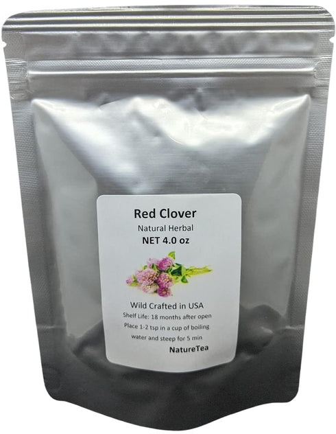 Red Clover Leaf & Flowers - Dried Trifolium pratense Leaf & Flowers C/S by Nature Tea (4 oz)...