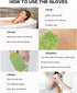 Deep Exfoliating Glove for Shower, Double-Sided Exfoliating Mitt,Massage Body Scrub Gloves for Home Spa, Eco Friendly loofah sponge, Dead Skin Rem...