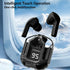 Wireless Earbuds, Bluetooth 5.3 Ear Buds LED Power Display Headphones Bass Stereo, Earbuds in-Ear Noise Cancelling Mic, Sports Earphone Microphone...