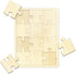Blank Puzzle with 12 Pieces, Large Blank Puzzle Pieces with Puzzle Tray, Blank Wooden Jigsaw Puzzles for Crafts & DIY, Make Your Own Puzzle 11.8x8...