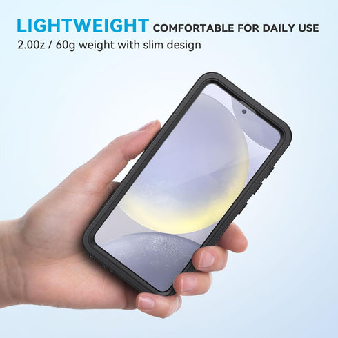 Lanhiem for Samsung Galaxy S24 Case, IP68 Waterproof Dustproof, Built-in Screen Protector, Rugged Full Body Shockproof Protective Cover for Galaxy...