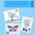 36 Colors Funny Finger Painting Kit and Book, Magic Paint Set for Kids, Non Toxic & Washable Paint Set , 9" Large Ink Pad, Watercolor Painting Boo...
