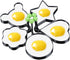 Stainless Steel Egg Molds, 5 Pack 3.5 Inch Different Shape Silver Egg Ring Molds for Cooking and Griddle of Egg, Flapjack, and Bread and Chocolate...