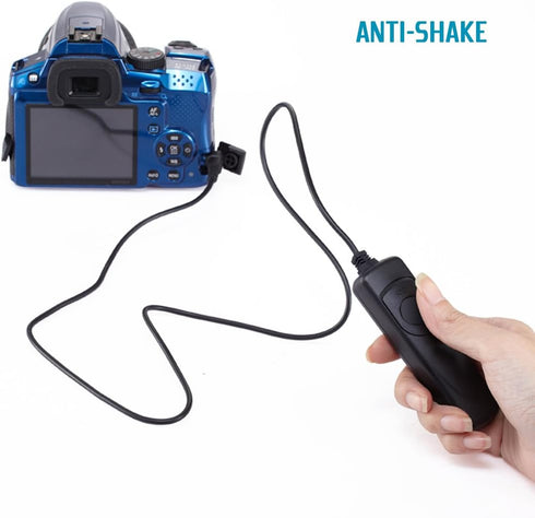 3.3ft Shutter Release Remote Control with 11.4ft Extension Cable 2.5mm, AFUNTA RS-60E3 Wired Remote Control Switch Cord Replacement Compatible 70D...