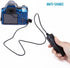 3.3ft Shutter Release Remote Control with 11.4ft Extension Cable 2.5mm, AFUNTA RS-60E3 Wired Remote Control Switch Cord Replacement Compatible 70D...