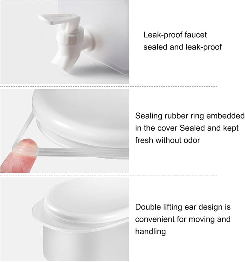 Cold Kettle with Faucet in Refrigerator, Drink Dispenser for Fridge, Plastic Water Jugs Fruit Teapot Lemonade Bucket Drink Container for Fridge, a...