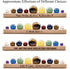 Personalized Master Free Engraving Custom Solar System 9 Planets Natural Gemstones Sphere with Wooden Stand Gift Box Desk Ornaments Home Decoratio...