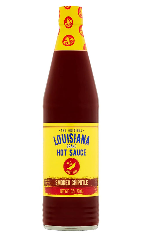 Louisiana Brand Hot Sauce, Smoked Chipotle Hot Sauce, 6 FL OZ Glass Bottle (Pack of 1)...