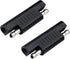 SAE Polarity Reverse Adapter Connector 2 Pin SAE Polarity Switching Adapter SAE Quick Disconnect Plug For SAE To SAE Extension Cable Solar Panel A...