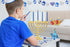 The Dreidel Company Deluxe Tapered Hanukkah Menorah Candles for All 8 Nights of Chanukah (Blue/White)...