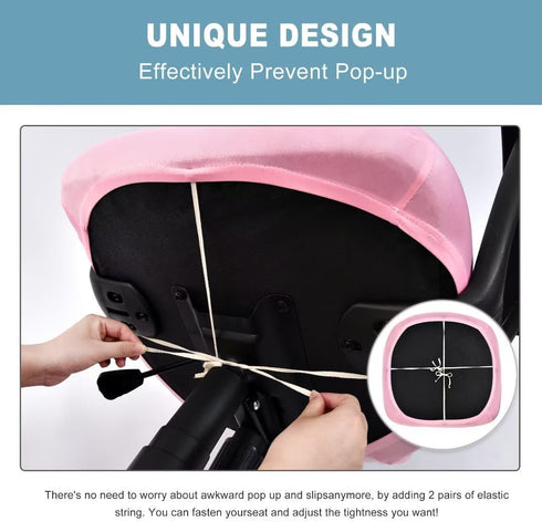 SARAFLORA Office Computer Chair Covers, Stretchable Desk Chair Seat Cushion Covers,Universal Spandex Computer Chair Slipcover,Removable Washable R...