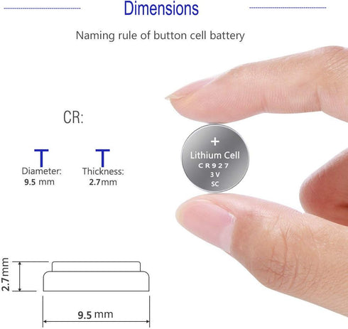 CR927 3V Lithium Battery (10 - Pcs)...