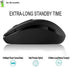 MiraCase Comfortable 2.4 GHz Long Range Silent Wireless Mouse | 1600 DPI | 30ft Working Distance | Battery Included | Black...