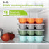 Baby Food Storage Container - 1.5oz x 12 Pods Silicone Freezer Tray with Lid for Homemade Baby Food, Fruit Purees, Vegetable & Breast Milk (Green)...