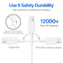 iPhone Charger AUNC 3PACK 6Feed Long Lightning to USB Charging Cable Fast Connector Data Sync Transfer Core Compatible with iPhone 14/iPhone 11/Xs...
