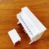 Piano Keyboard Toy for Kids Dollhouse Piano Model Miniature Stool Musical Educational Toy for Micro Landscape Fairy Garden White...