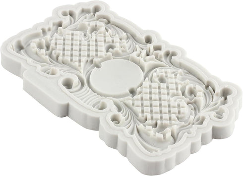 Baroque Silicone Cake Fondant Molds 3D Sculpted Scroll Border Lace Molds Relief Curlicues Candy Chocolate Molds For Cake Decorating Cupcake Topper...