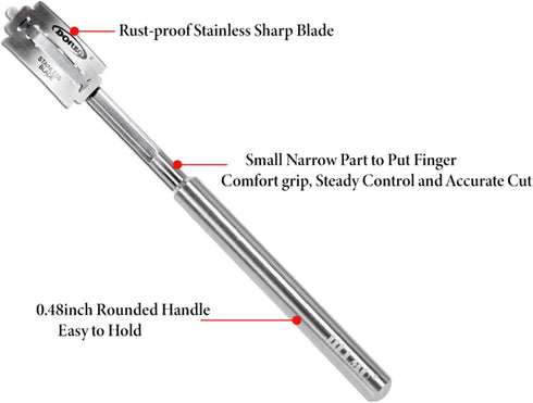 JILLMO Bread Lame, Stainless Steel Bread Scoring Tool with 10 Blades...