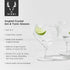Viski Raye Angled Stemmed Gin and Tonic Glasses Set of 2 - Premium Crystal Clear Cocktail Gin Glasses for Gin Lovers Gift Set - 14oz...