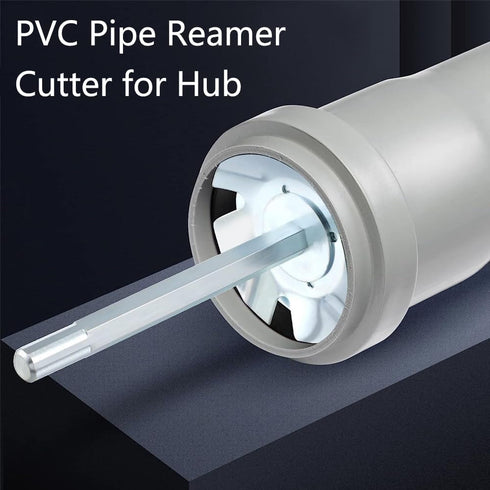 PVC Fitting Saver 2 inch PVC Pipe Reamer Cutter for Removing SCH 40 from Hub Socket Saver Tool for PVC Plumbing Fits 1/2 Variable Speed Power Dril...