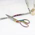NatSumeBasics 8" Fabric Scissors Rainbow All Stainless Steel Sewing Tailor Scissor Craft Shear Heavy Duty Dressmaker Shears for Home Office (Rainb...