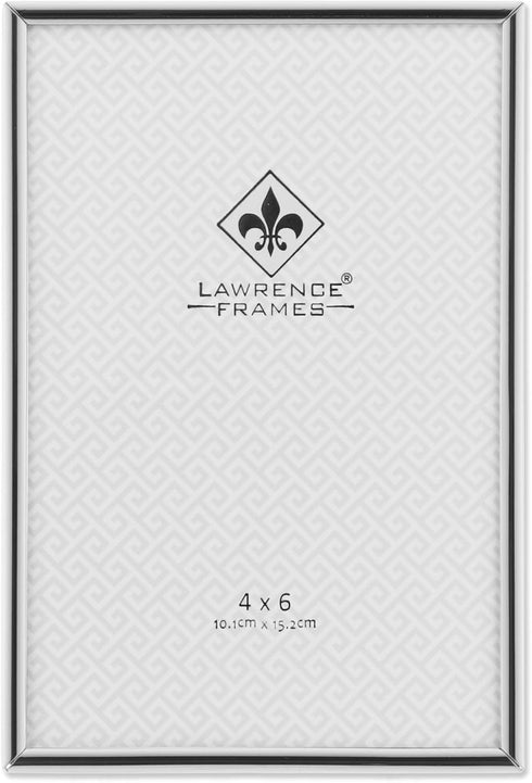 Lawrence Frames Simply Metal Picture Frame, 4 by 6-Inch, Silver...