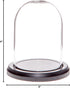 Plymor 3" x 4" Glass Display Dome Cloche (Black MDF Wood Base)...