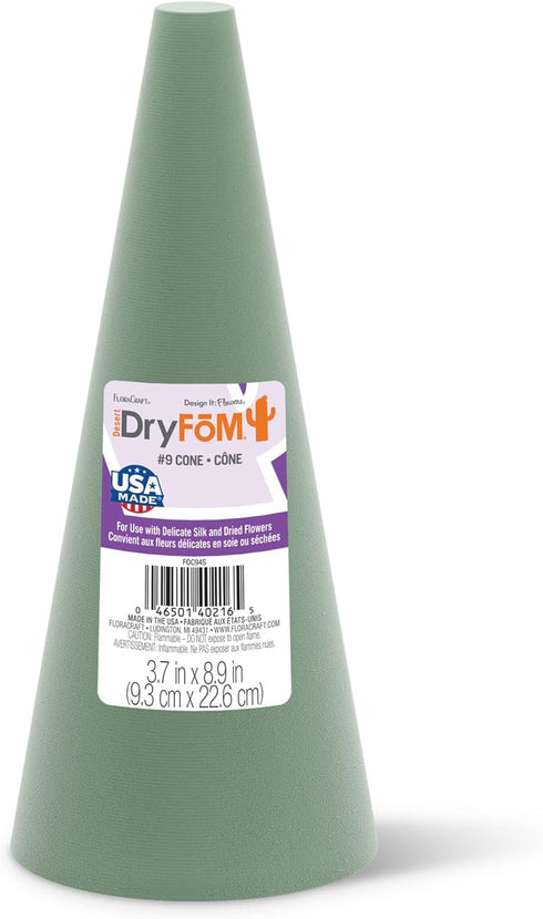 FloraCraft Floral Desert DryF?M Cone 3.8 Inch x 8.8 Inch Green...