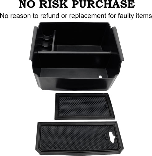 Compatible with Jeep Wrangler JK and JKU Accessories 2011-2018 Center Console Organizer Tray (Black)...