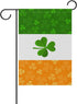 ALAZA Double Sided Irish Flag with Shamrock Polyester Garden Flag Banner 12 x 18 Inch for Outdoor Home Garden Flower Pot Decor...