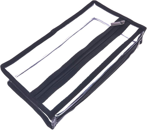 Clear PVC Makeup Bag Transparent Actor Bag Large Cosmetic Organizer Bag Makeup Kits Pouch Travel Make Up Accessories Storage Bag Clear Pencil Pouc...