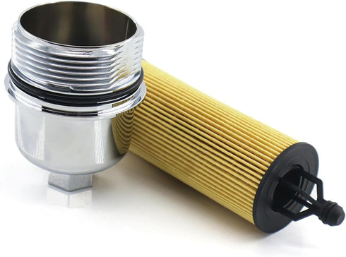 Aluminum Oil Filter housing Cap with Engine Oil Filter Fits For Jeep Wrangler Chrysler 200 300 Dodge Charger Challenger Ram 1500 2500 3500 Replace...