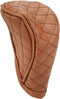 Leather Lattice Pattern Gear Shift Knob Cover, Auto Car Shift Knob Protective Sleeve Zipper Type (Brown)...