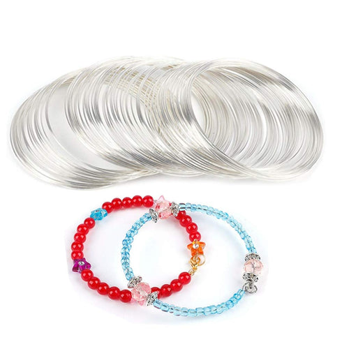 500 Loops Jewelry Making Wire Memory Beading Wire, Cuff Bangle Bracelet Wire for Necklace Bracele Crafts DIY Making...