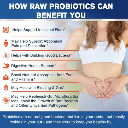 Probiotics 100 Billion CFU - 34 Strains + Organic Prebiotics Complex + Digestive Enzyme Complex + Fruit & Veggie Complex, Ultimate Gut Health Supp...