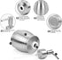 Stainless Steel Countertop Soap Dispenser Liquid Bottle and Pump, Suitable for Various Places Such as Kitchen and Bathroom (Brushed Nickel, 390 ml...