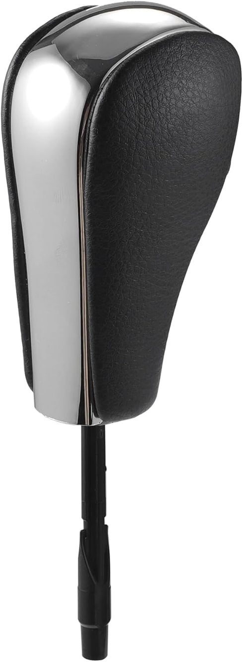 Automatic Gear Shifter Knob for BMW 1 Series E81 2006-2011 Plastic Faux Leather Automotive Gearbox Stick Shifter Lever Knob Chrome and Silver Tone...