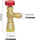 R410A Refrigerant Charging Valve 1/4'' - 5/16'' Copper Flow Control Valves,can Opener for Charging Hose...