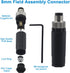 Industrial Sensor Connector Plug,Lonlonty Field Assembly M8 Connector 3-Pin A Coding UTP IP67 Waterproof Aviation Connector Adapter-Male,3 Pin,4Pa...
