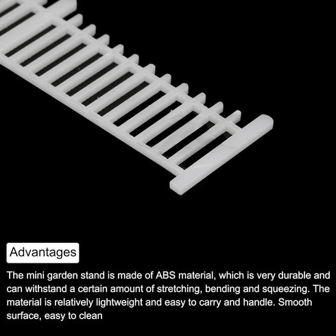 MECCANIXITY 2pcs 7.87 Inch Miniature Garden Fence, Mini Ornament Wood Picket Fence Decorative for Dollhouse Home DIY, 0.08" White Simple Style...