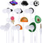 QearFun Cartoon Silicone Earbuds for Kids,Different Pattern 6pcs,Kawakii Wired Earbud & in-Ear Headphones Personality Gift for School Girls and Bo...