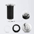 Air Activated Switch Button with Air Hose, Sink Top Stainless Steel Polished Push Button for Food Waste Garbage Disposal Part (LONG, 2.5 Inch)...