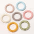 Spiral Hair Ties 20 Pieces No Crease Coil Hair Ties No Damage Phone Cord Hair Ties Elastics Hair Coils Traceless Plastic Hair Bands Spiral Bracele...